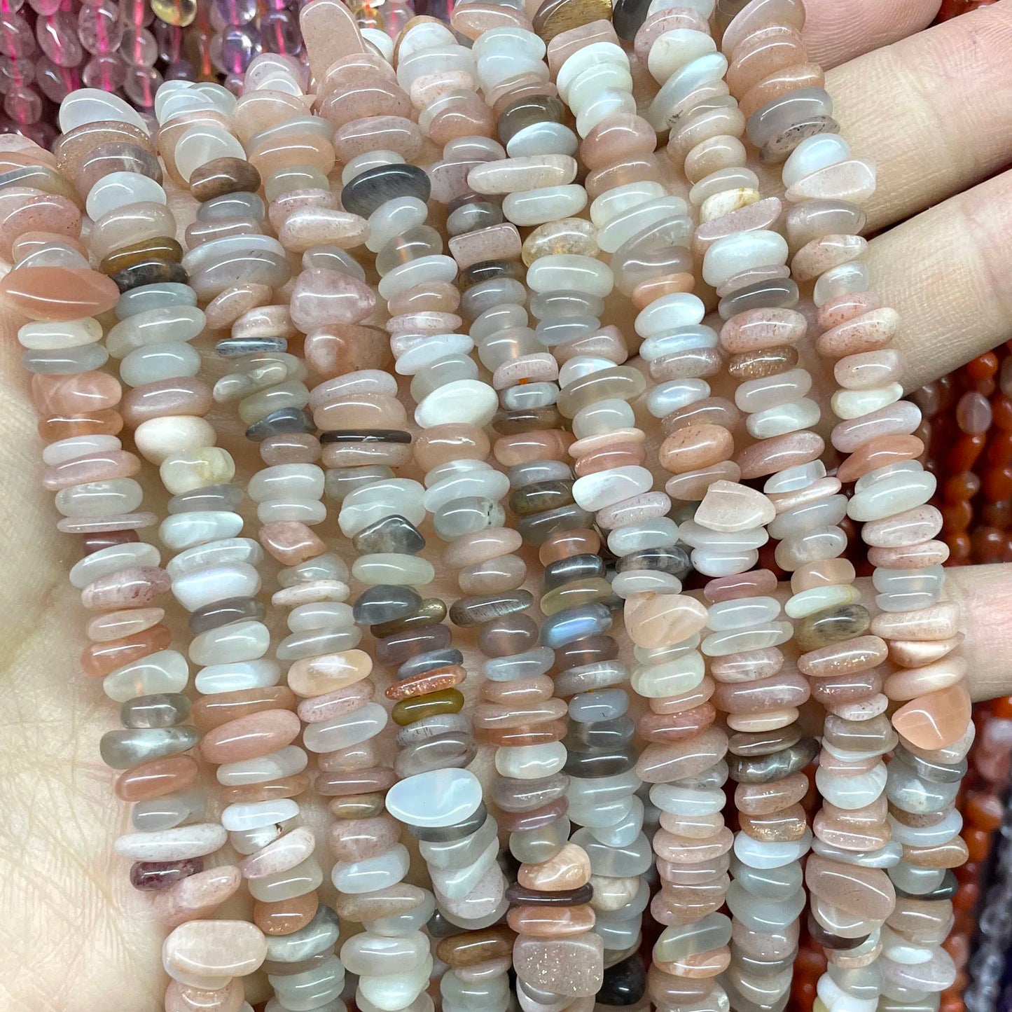 Natürliche Sonnenstein Edelsteine Unregelmäßige Facettierte Rondelle Runde Lose Spacer Perlen Für Schmuck Machen DIY Armband Halskette Zubehör