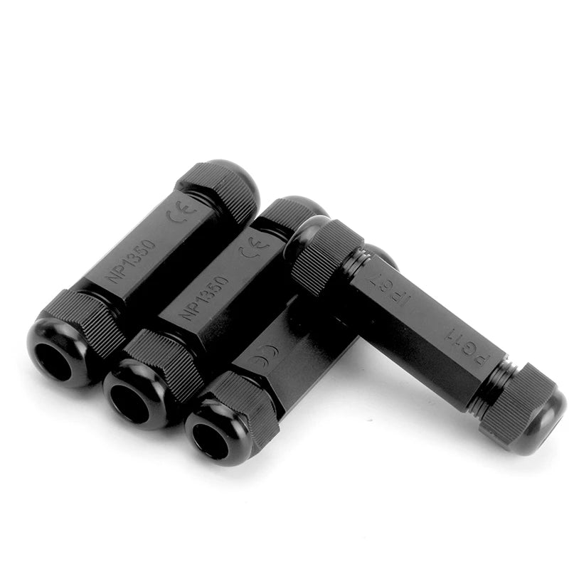 PG11 Outdoor Outdoor Kabel Stoßverbindung Doppelkopf Verriegelung Befestigungskopf Pg13,5 Wasserdichte Schutzhülle