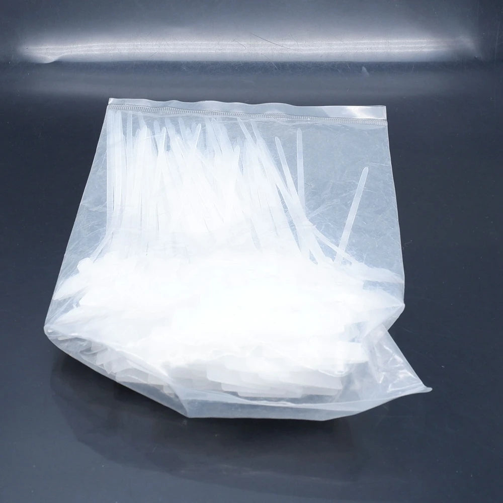 100 Stück Nylon-Kunststoff-Kabelbinder, Etiketten, Schlaufe, selbstsichernde Kabelbinder, Netzwerk-Befestigungsgurte, Marker, Blau, Rot, Grün, Gelb