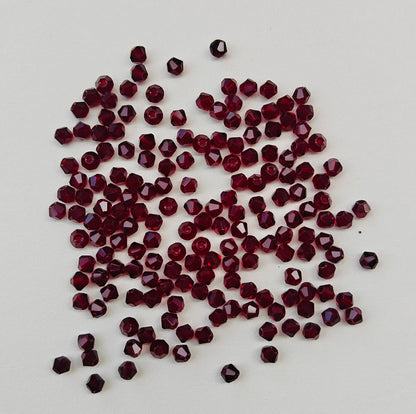 100pcs 4mm glänzende facettierte österreich Kristall perlen Bicone Perlen lose Spacer Perlen für Schmuck machen DIY Armband Halskette Anhänger