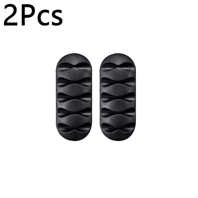1-10PCS Klebstoff Kabel Clips Silikon Kabel Organizer Desktop Wand Ladekabel Kopfhörer Linie Mous Management USB kabel Halter