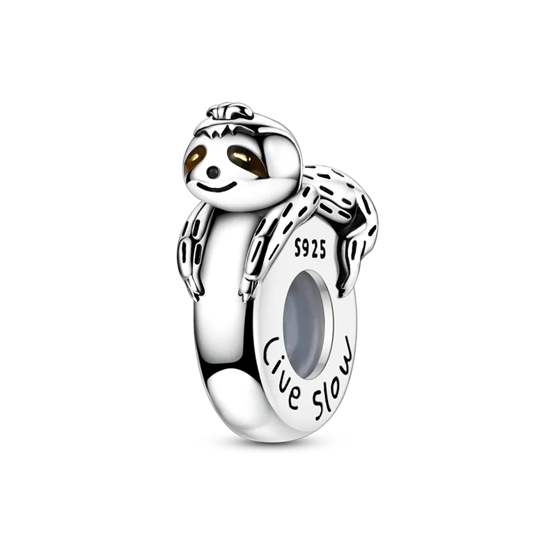 Clip-Perle mit Tiermotiv, 925er-Sterlingsilber, Löwe, Tiger, Elefant, Hund, Positionierungsperle, passend für Original-Armbänder, DIY-Schmuck