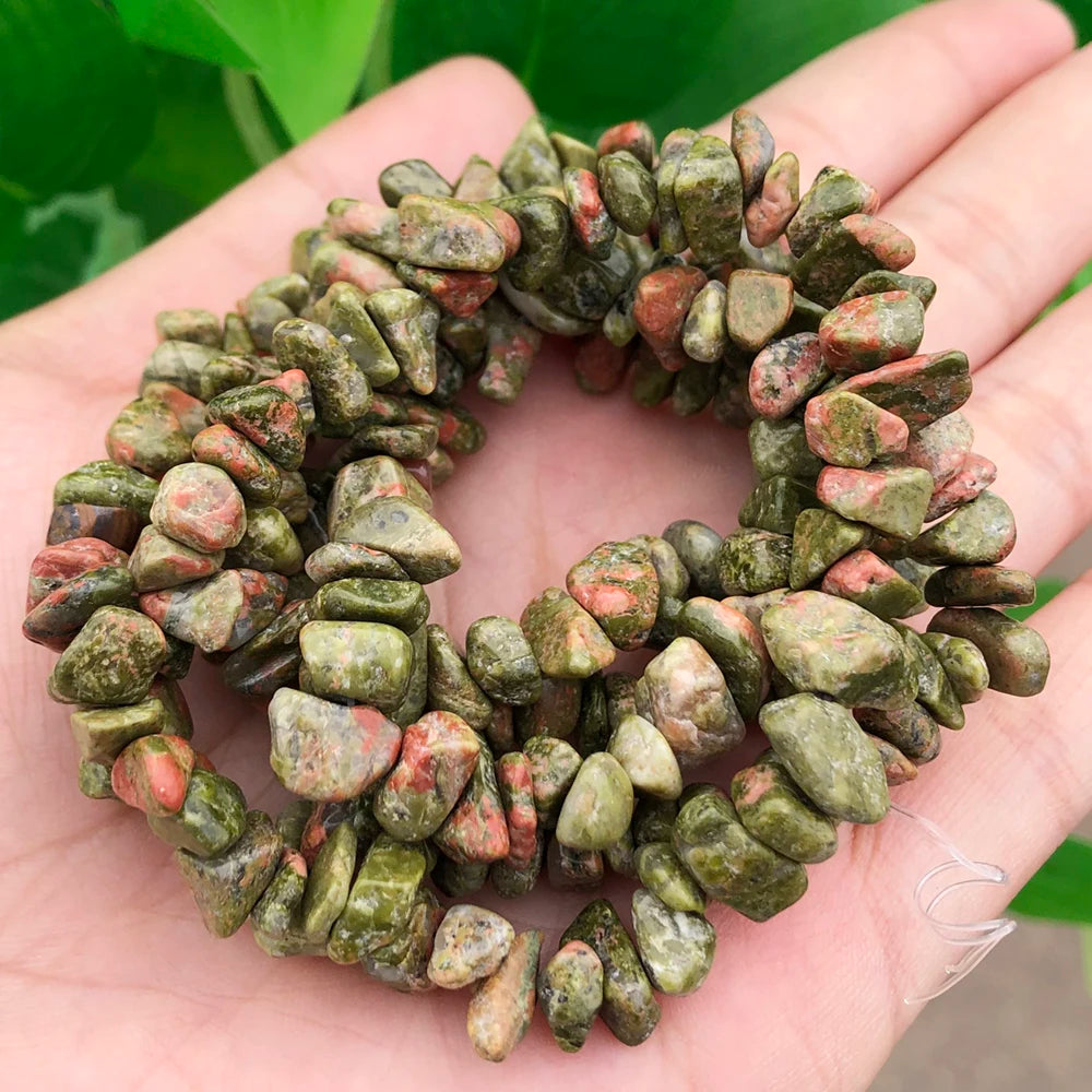 3–8 mm natürliche unregelmäßige rote Granatsteinperlen, Kieschips, lose Distanzperlen für Schmuckherstellung, DIY-Ohrring-Halsketten-Zubehör