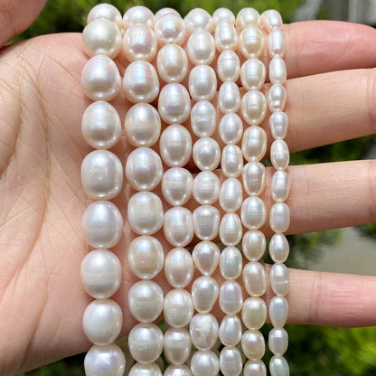 100% natürliche Süßwasserperle Großhandel A/AA/AAA Hochwertige Reisform Perlen für Schmuckherstellung DIY Armbänder Halskette