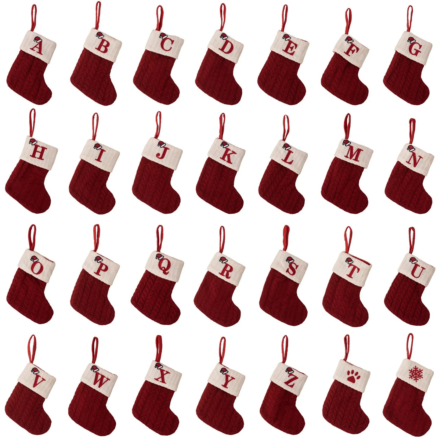 Roter Hut, Buchstabe, Weihnachtssocken, Navidad, Natal, Weihnachtsbaum, Strumpf, Ornament, Geschenk, Stricken, Schneeflocke, Weihnachtsdekoration 2024