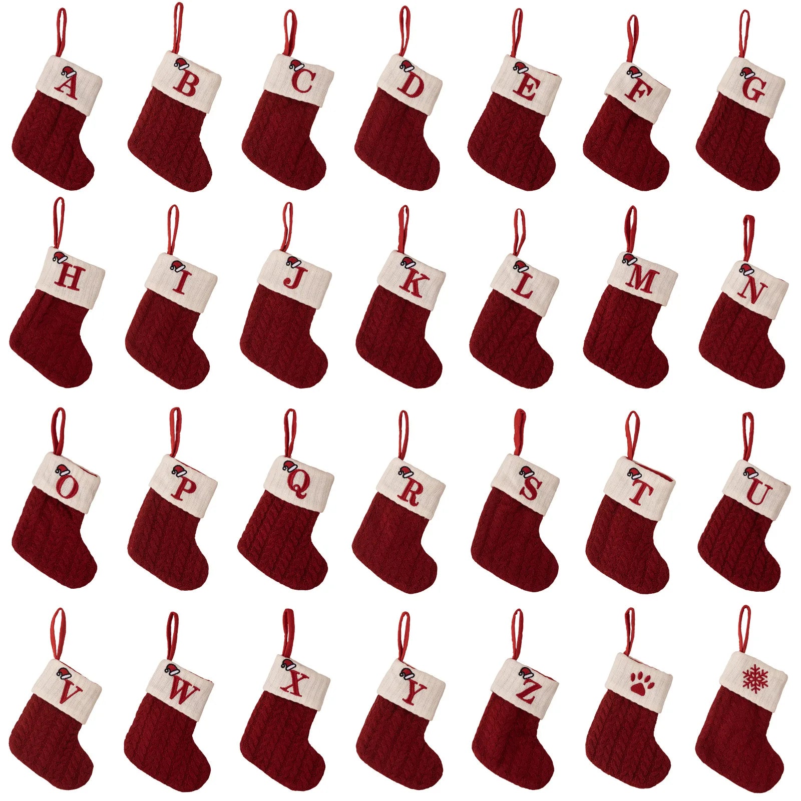 Roter Hut, Buchstabe, Weihnachtssocken, Navidad, Natal, Weihnachtsbaum, Strumpf, Ornament, Geschenk, Stricken, Schneeflocke, Weihnachtsdekoration 2024
