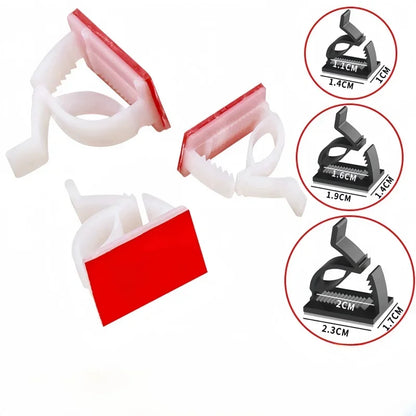 60/10Pcs Selbst-klebe Auto Feste Clip Datenkabel Kabel Dekorative Halterung Befestigung Organizer Draht Auto Verschluss innen Zubehör