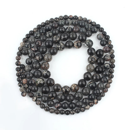 4/6/8/10mm Naturstein Meeressediment Imperial Jaspis Runde Lose Perlen für Schmuck Machen Handarbeiten diy Charms Armband 15''