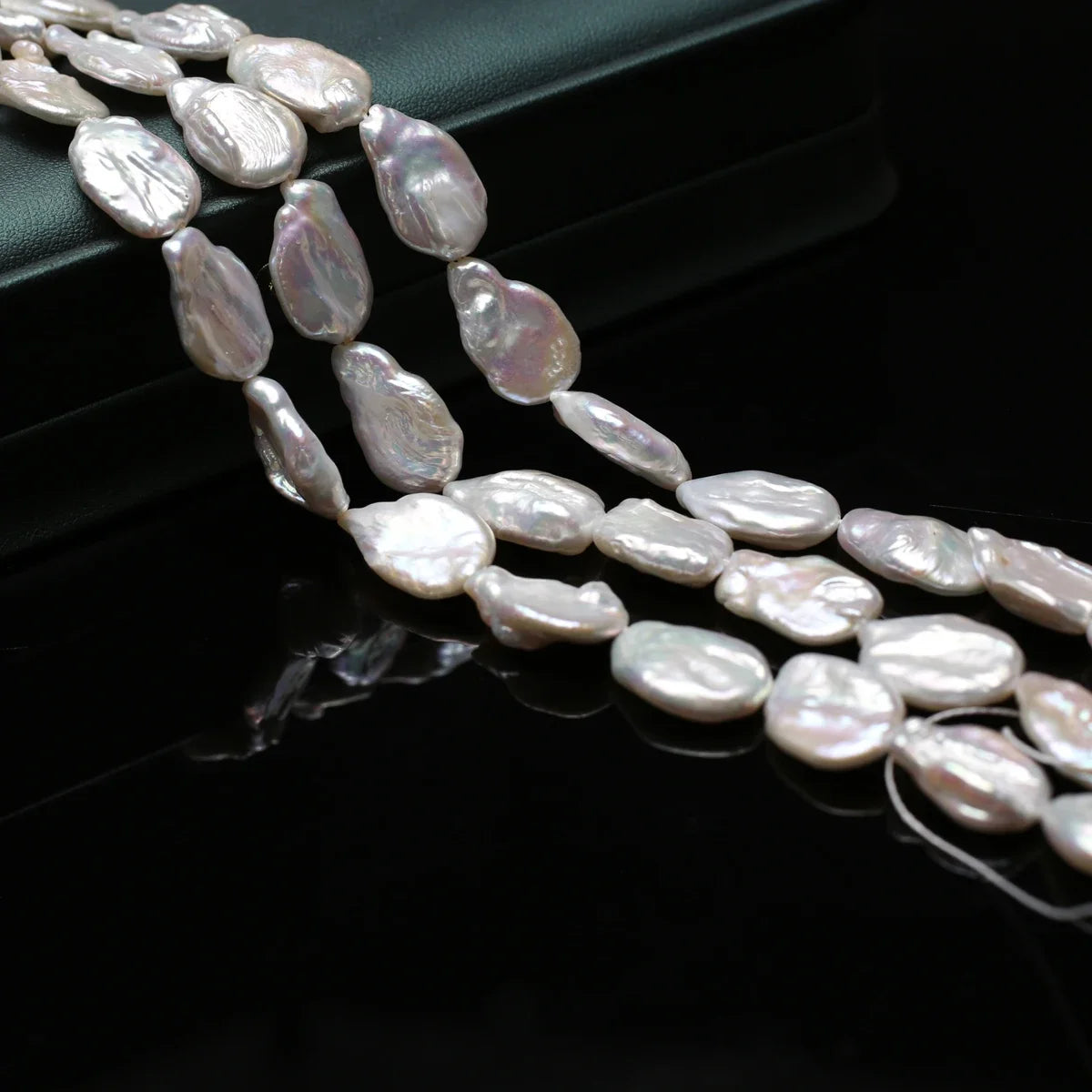 13x18mm4A 18cm Schillernde Natürliche Süßwasser Weiße Perle Barock Lose Seltene Perlen Schmuck Machen DIY Halskette Armband Zubehör
