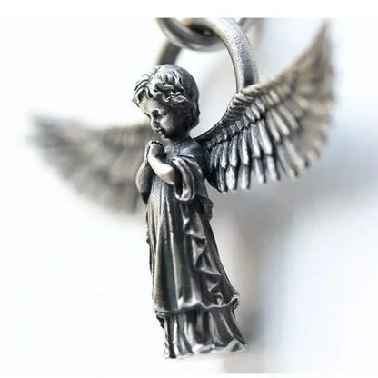 Vintage Gothic Totenkopf Jesus Kreuz Anhänger Halskette Katholischer Schmuck für Männer Punk Religiöse Amulett Halskette