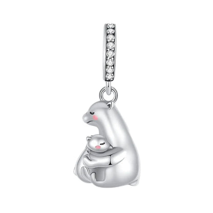 Tier-Serie, 925er-Sterlingsilber, Giraffe, Kamel, Gans, Orang-Utan, Affe, Siegel-Charm, passend für DIY-Armbänder, Halsketten, edler Schmuck, Geschenke