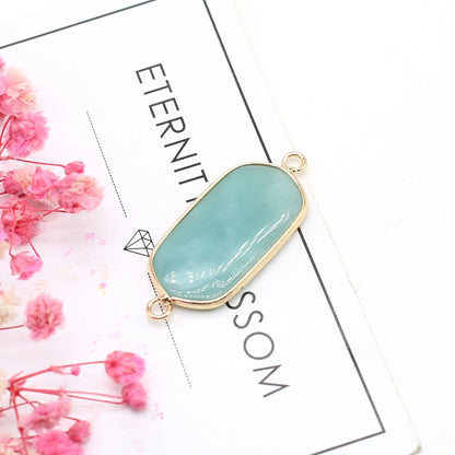 Multishape Natürliche Amazonites Anhänger Charms Natürliche Blaue Stein Stecker für Die DIY Jewerly Halskette Armband Zubehör