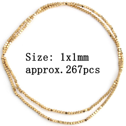AAA+ Retention Farbe Natürliche vergoldete Hämatit Perle Herz Runde Stern Spacer Lose Perlen für Schmuck Machen DIY Charm Armband