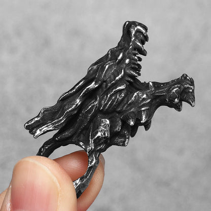 Retro Drachen Kopf Männer Halsketten Edelstahl Anhänger Kette Frauen Punk Mode Schmuck Neue In Zubehör Geschenke Großhandel