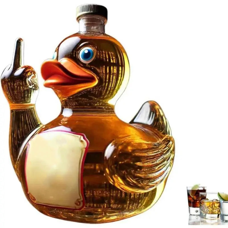 250 ml Lustige Mittelfinger Whisky Glas Dekanter Ente Schildkröte Hund 10 Unzen Glas Whisky Wein Flasche Statue Dekoration für Bar Hause