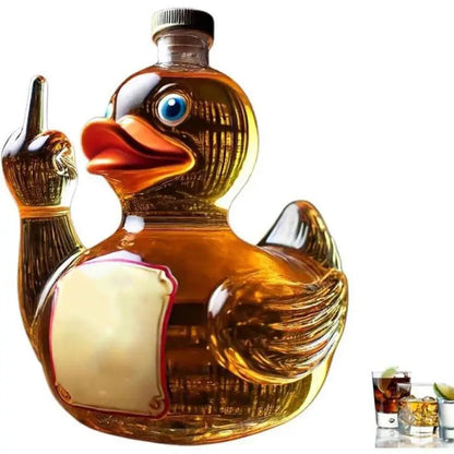 250 ml Lustige Mittelfinger Whisky Glas Dekanter Ente Schildkröte Hund 10 Unzen Glas Whisky Wein Flasche Statue Dekoration für Bar Hause