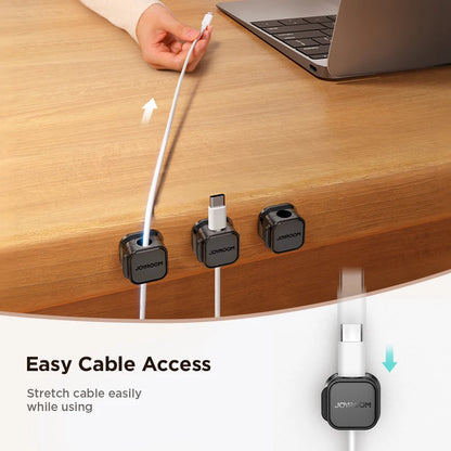 Joyroom 3/6/12PCS Magnetische Kabel Organizer Klebstoff Telefon Kabel Clip Desktop Kabel Draht Kabel Halter für Büro Schreibtisch Management