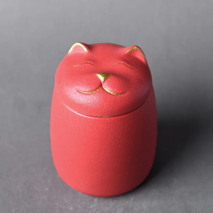 Katze form Urne für Pet Asche-Katze Form Memorial Urnen-Handarbeit Schwarz Dekorative Urnen für Beerdigung, katze urne, Hund urne