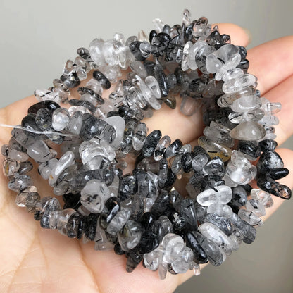 3–8 mm natürliche unregelmäßige rote Granatsteinperlen, Kieschips, lose Distanzperlen für Schmuckherstellung, DIY-Ohrring-Halsketten-Zubehör