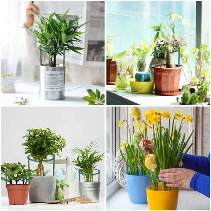 Kunststoff-Pflanzenstützpfahl, Pflanzenstütze für Blumen, Gewächshäuser, Arrangements, Fixierstabhalter, Gartengeräte