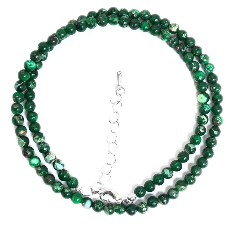 Natürliche 4mm Fluorit Amethyst Sonnenstein Apatit Quarz Perlen Halskette mehrere Farben Geschenke für Mädchen Mode Armband Halsband