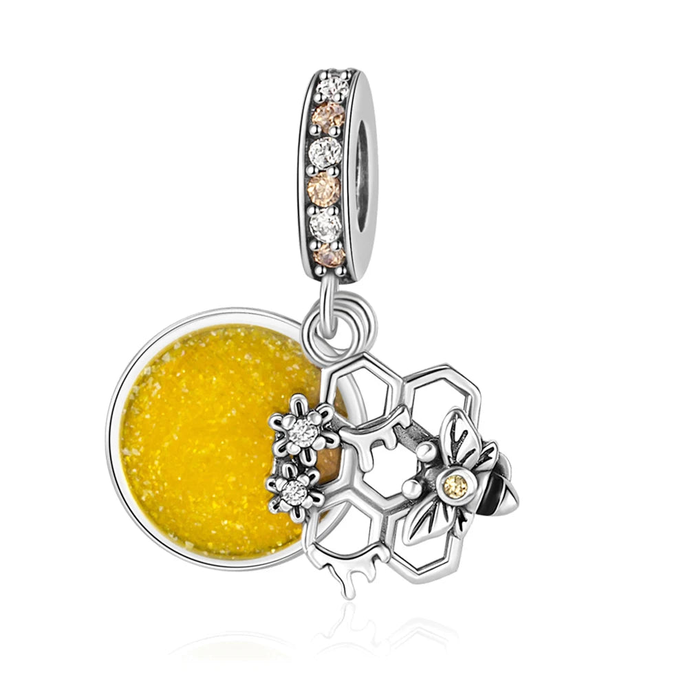 Heißer Verkauf 925er Sterlingsilber Blauwal & Marienkäfer & Engel baumelnder Charm für Armband Boutique Halskette MiNi-Serie Anhänger Geschenk