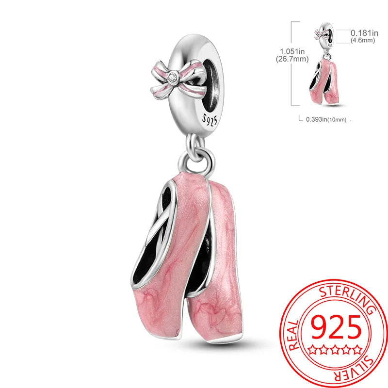 Neue Kollektion aus 925er-Sterlingsilber, Winterserie, Skaten, Schlittschuh-Charm, passend für DlY-Armbänder, Halsketten, Schmuck, feine Geschenke