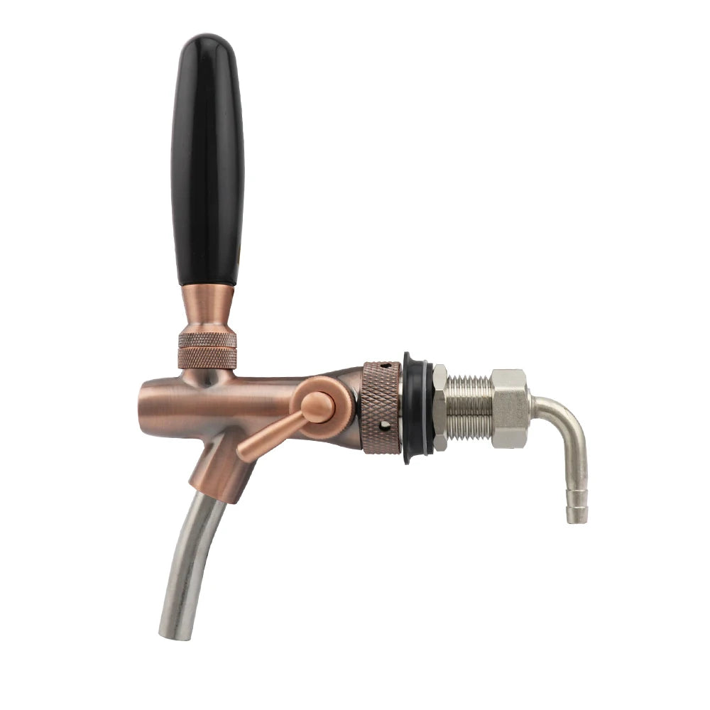 Einstellbarer Fassbier hahn mit Durchfluss regelung Ver chrom ung g5/8 Schaft Home Brew Bar Kegerator Biersp ender Zapfhahn