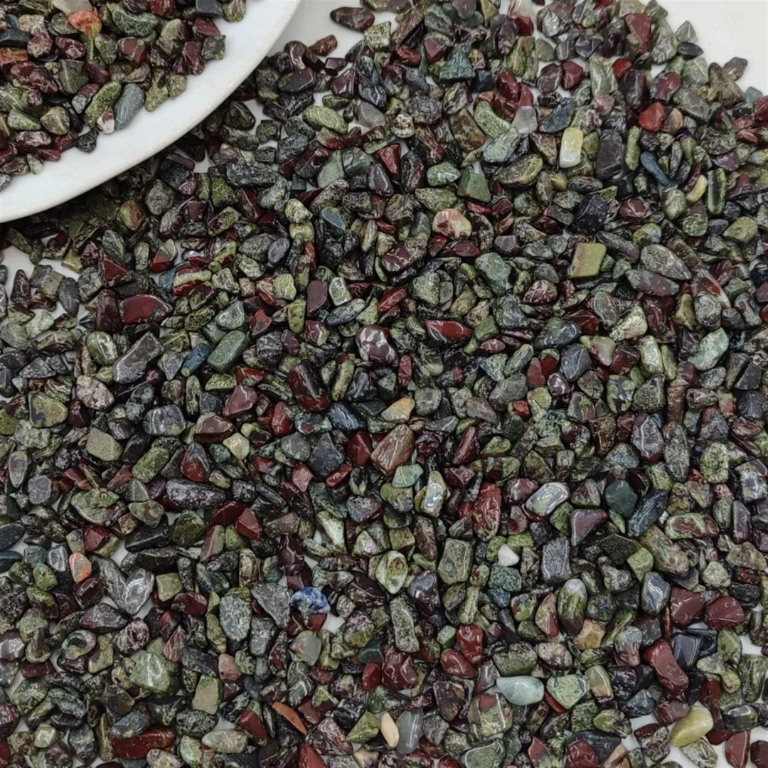 3–12 mm natürliche Drachen-Blutstein-Chips, Kies, Fels, Quarzkristall, Edelstein, Aquarium, Aquarium, Heimdekoration, Natursteine