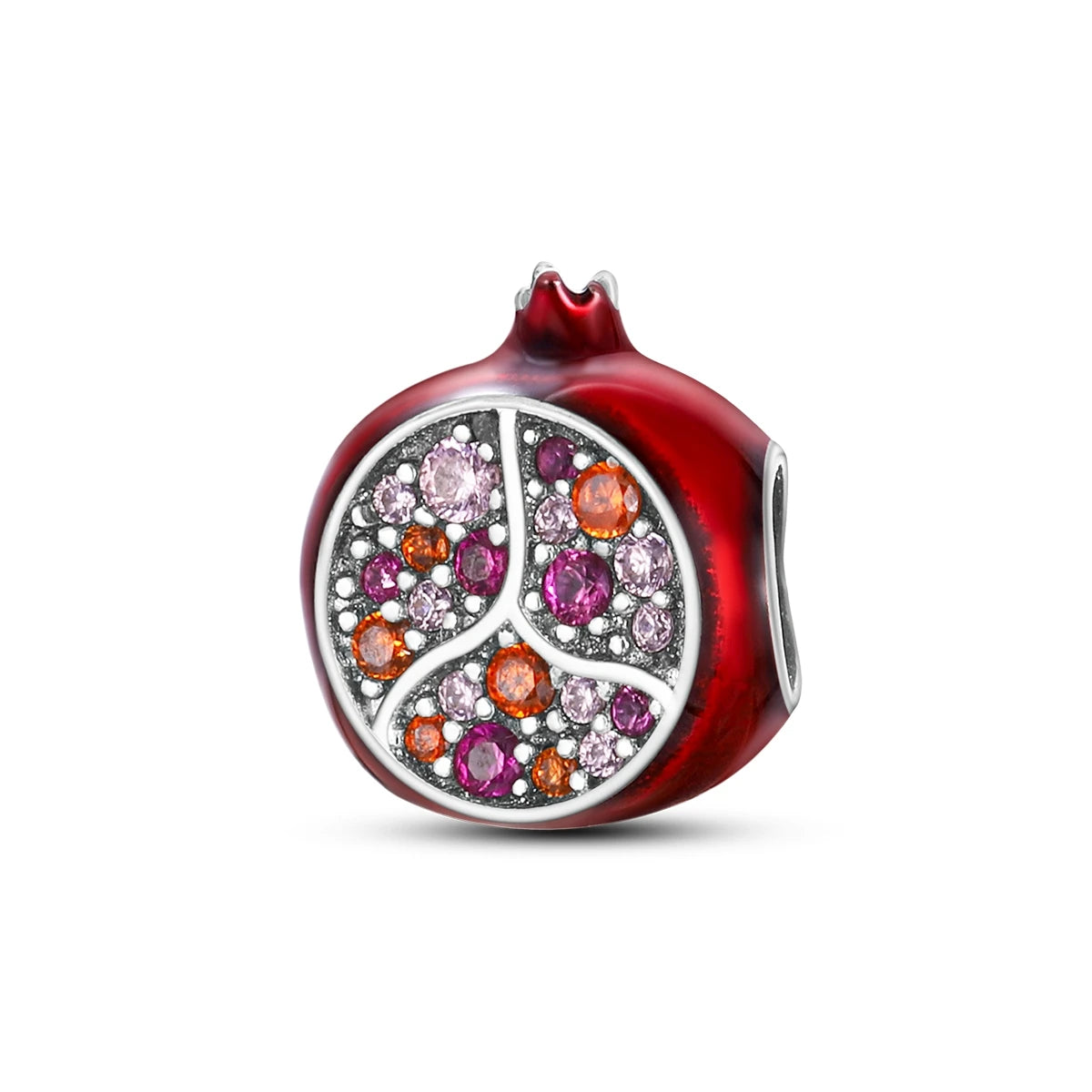 Obst-Charm-Perle aus 925er Silber, Erdbeere, Kirsche, Avocado-Anhänger, passend für Original-Armbänder, DIY-Modeschmuck