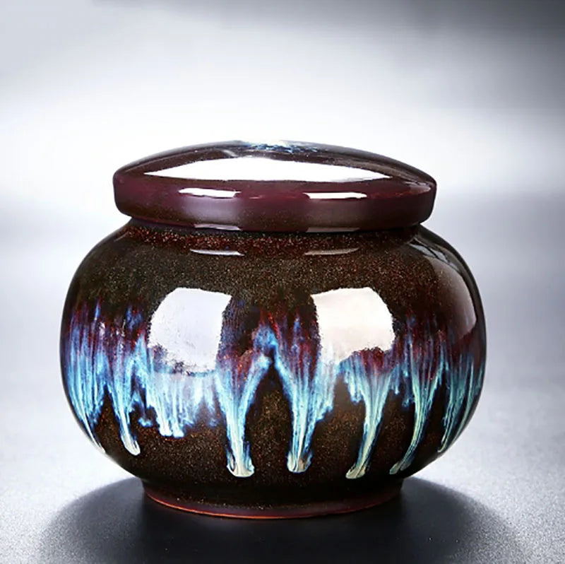 Ceramic Pet Urns Personalized Cremation Burial Coffin Hamster Ashes Container Cat Dog Deceased Pet Souvenir