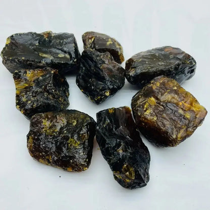 Natürlicher Bernsteinkristall rau, nordlichter burmesischer Blutbernstein, Vintage-Steinmaterial, Chakra-Stein, Hexerei, Heimdekoration