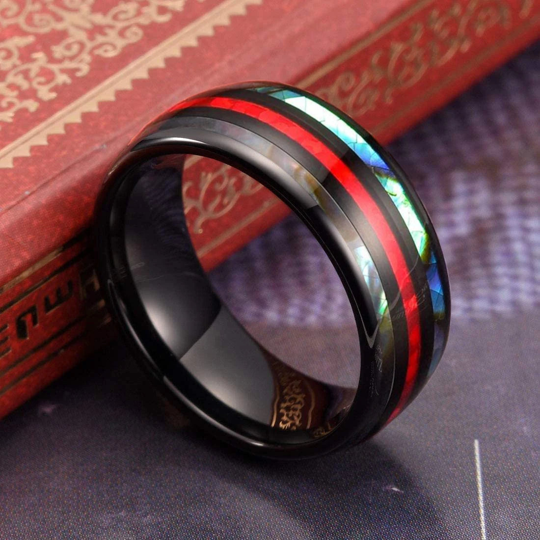 Mode Wikinger Baum des Lebens Edelstahl Abalone Muschel ringe für Männer Odin Norse Wikinger Runen ringe Retro Amulett Schmuck Geschenk