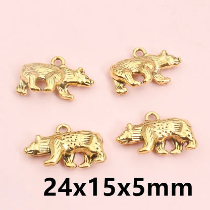 10 Stück 23x14x4mm Legierung Leopard Charms Anhänger DIY Schmuck Making Zubehör Erkenntnisse für Halskette Armband