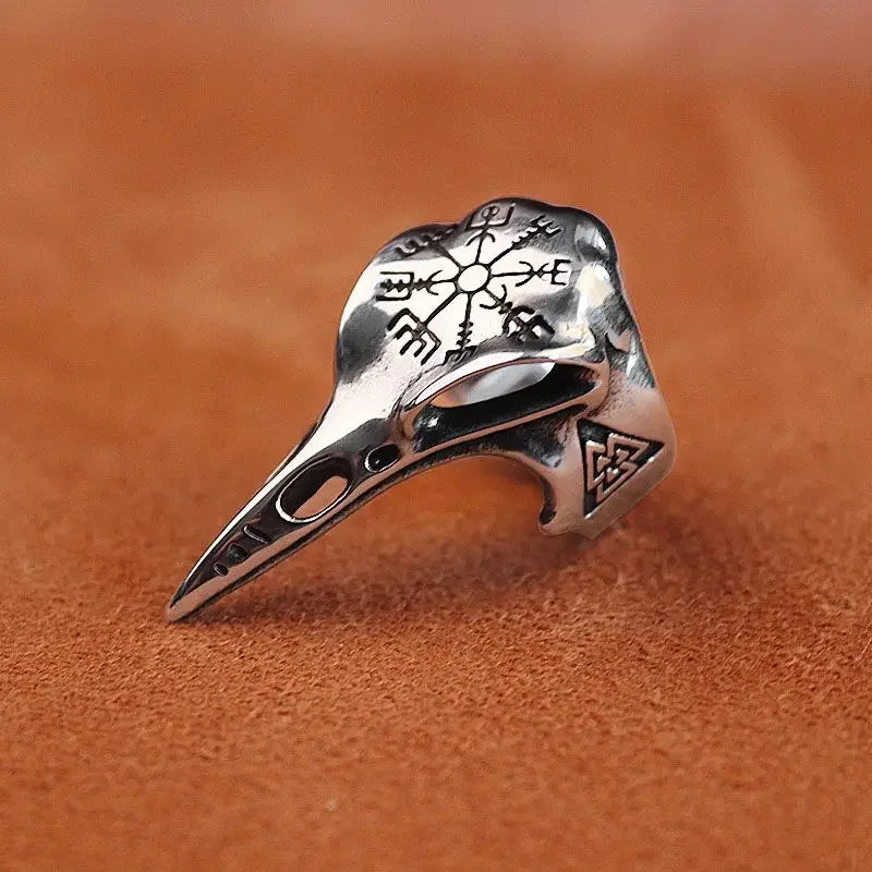 Retro Poseidon Kompass Ring versilbert Hexagramm Öffnung verstellbarer Ring Männer und Frauen Hip-Hop Trend Schmuck Geschenk