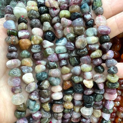 10-12mm Naturstein Rosenquarz Kristall Turmalin Achate Jade lose Abstand halter für Schmuck herstellung DIY Armband Halskette Materialien