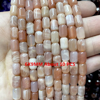 Natürliche Sonnenstein Edelsteine Unregelmäßige Facettierte Rondelle Runde Lose Spacer Perlen Für Schmuck Machen DIY Armband Halskette Zubehör