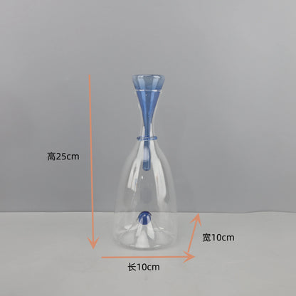 Transparenter Weinwaren-Dekanter aus Glas, Weinspender, rote Weine, Gefäße, Behälter, Glasflaschen, Weinflasche, Trinkutensilien