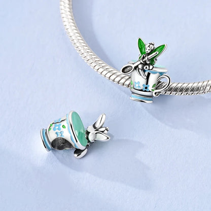 Neu im 925er-Sterlingsilber, grüne Charms, Perlen, Frosch, Kleeblatt, Schildkröte, Anhänger, Schmuck, passend für Original-925-Armbänder für Frauen, DIY-Geschenk