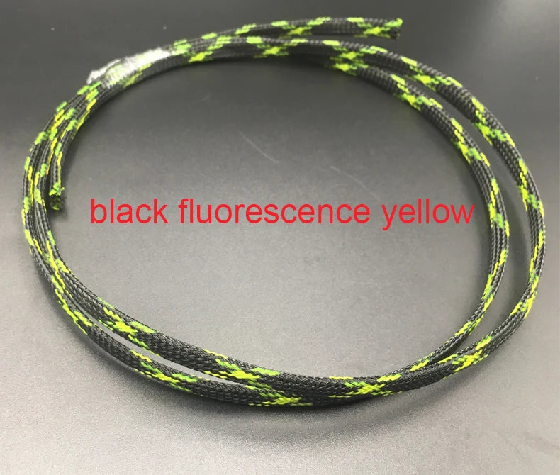 4mm Golden Clear Colorful High Density Mesh Guard RC Car Expandable Nylon Snakeskin Braid PET Protect Sheath Wire Cable Sleeve