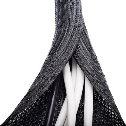 1 m, 3 m, 5 m, geflochtene Kabelhülle, Haustier-Nylon-Wickelhülle für Schreibtisch, PC, TV, Drahtschutz, Kabelmanagement-Wrap