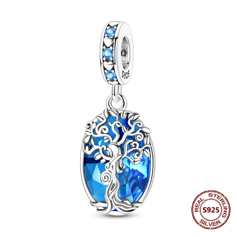Teufelsaugen-Charm aus 925er Silber, Original-Hand der Fatima, blauer Zirkon, Kreuz, blaue Augen, passend für Armbänder, DIY-Herstellung von Schmuck, Geschenk