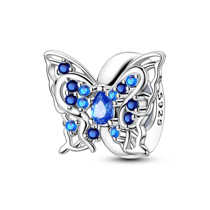 Original-Charm-Perle aus 925er-Sterlingsilber mit eingelegtem Zirkonium, Schleife, Liebesherz, Ballon-Anhänger, passend für Armbänder, DIY-Schmuckmarkierung