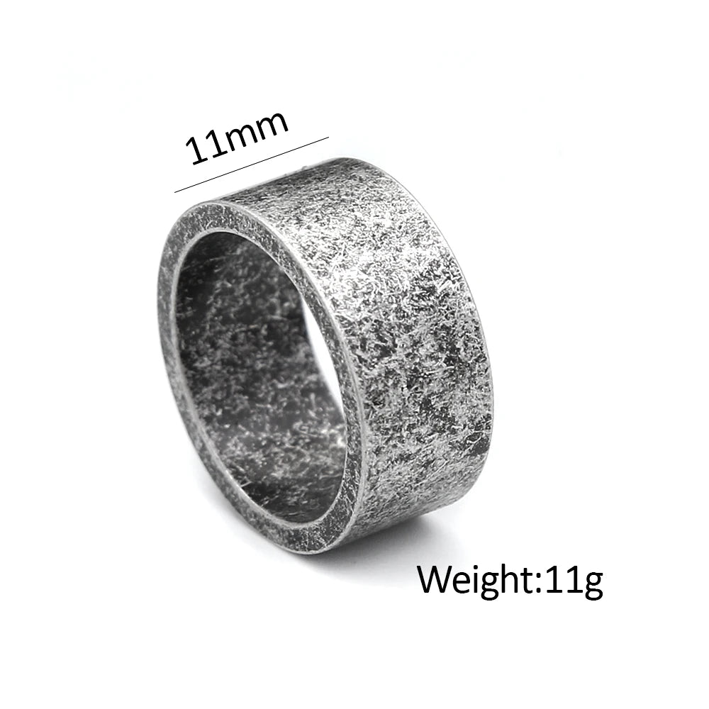 Neue Antike Silber Farbe Einfache Ringe Für Männer Frauen 316L Edelstahl Punk Hip Hop Mode Paar Ring Charme Partei Schmuck