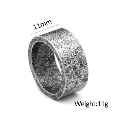 Neue Antike Silber Farbe Einfache Ringe Für Männer Frauen 316L Edelstahl Punk Hip Hop Mode Paar Ring Charme Partei Schmuck