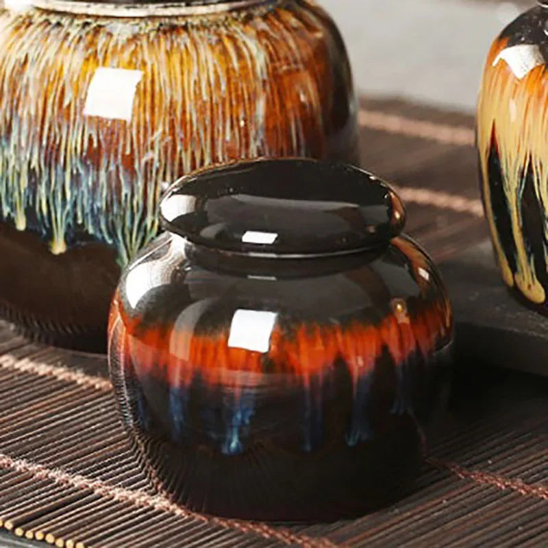 Ceramic Pet Urns Personalized Cremation Burial Coffin Hamster Ashes Container Cat Dog Deceased Pet Souvenir