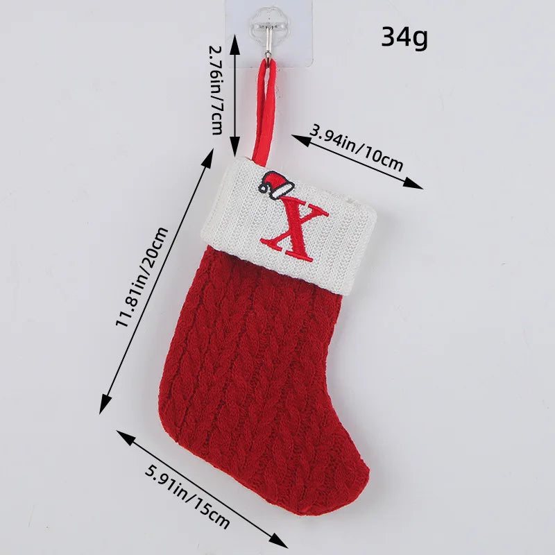 Roter Hut, Buchstabe, Weihnachtssocken, Navidad, Natal, Weihnachtsbaum, Strumpf, Ornament, Geschenk, Stricken, Schneeflocke, Weihnachtsdekoration 2024