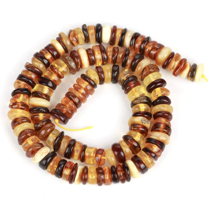 Natürliche Stein Bernstein Runde Unregelmäßige Chip Rohr Rondelle Platz Lose Perlen Für Schmuck Machen DIY Armband Zubehör 15"