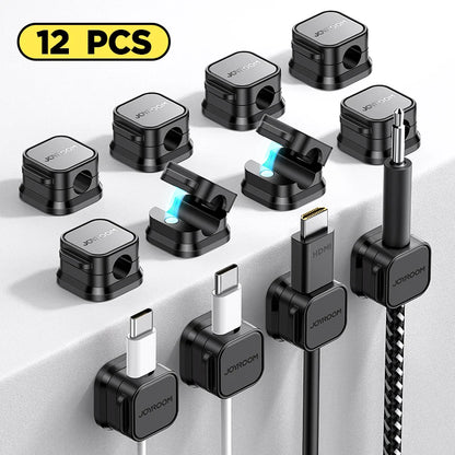 Joyroom 3/6/12PCS Magnetische Kabel Organizer Klebstoff Telefon Kabel Clip Desktop Kabel Draht Kabel Halter für Büro Schreibtisch Management