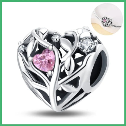 925 Sterling Silber Traumfänger-Anhänger mit Zirkonia, passend für DIY-Armband, Halskette, Geschenk für Sie, Colgante Plata